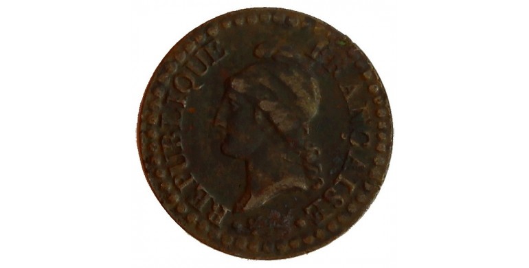 Monnaie, France , 1 centime Dupré, Directoire, Cuivre, An 6, Paris (A), P11282