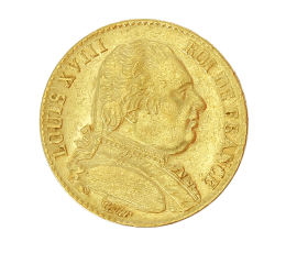 Monnaie, France, 20 Francs, Louis XVIII, Or, 1814, Paris (A),P14775
