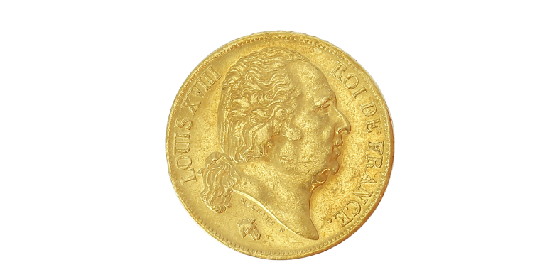 Monnaie, France, 20 Francs, Louis XVIII, Or, 1824, Paris (A),P14744