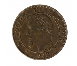 Monnaie, France , 2 centimes, Napoléon III, Bronze, 1862, Paris (A), P11290