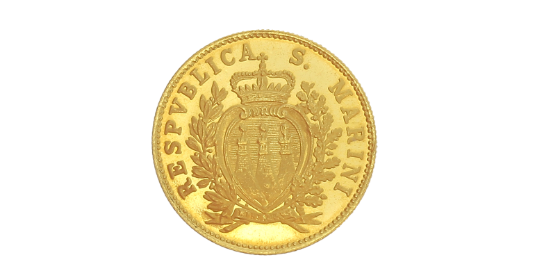 Monnaie, République de Saint Marin, 2 Scudi BU Armoiries, 1975, P14852