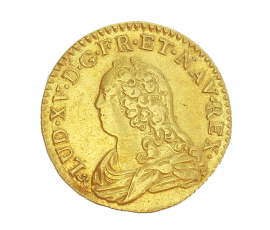 Monnaie, France, Louis d'or aux lunettes, Louis XV, 1727, Orléans (R), P14827
