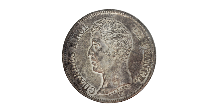 Monnaie, France, 5 Francs, Charles X, Argent, 1825, Paris (A), P14941