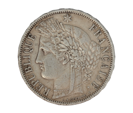 Monnaie, France, 5 Francs, Cérès, Argent, 1870, Paris (A), P15083