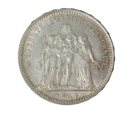 Monnaie, France, 5 Francs, Hercule, Argent, 1873, Paris (A), P15084