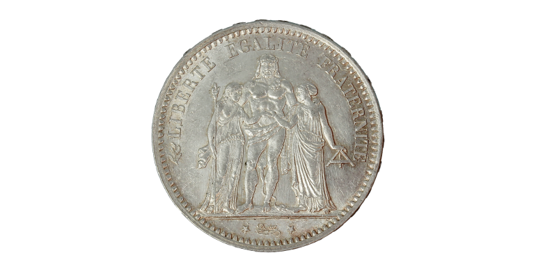 Monnaie, France, 5 Francs, Hercule, Argent, 1875, Paris (A), P15084
