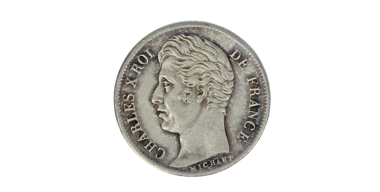 Monnaie, France, 1/2 Franc, Charles X, Argent, 1826, Paris (A), P15105
