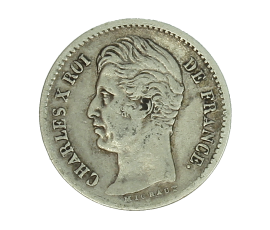 Monnaie, France, 1/4 Franc, Charles X, Argent, 1828, Paris (A), P15107