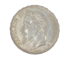 Monnaie, France, 5 Francs, Napoléon III, Argent, 1868, Strasbourg (BB), P15173