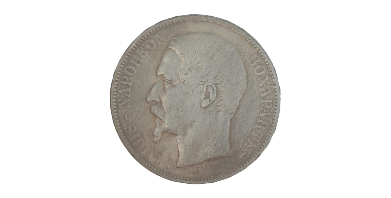 Monnaie, France, 5 Francs, Louis-Napoléon, Argent, 1852, Strasbourg (BB), P15185
