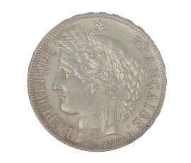 Monnaie, France, 5 Francs, Cérès, IIème République, Argent, 1851, Paris (A), P15190