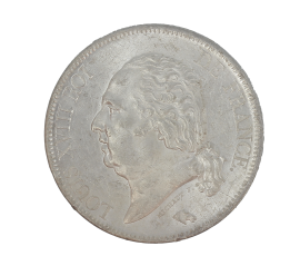 Monnaie, France, 5 Francs, Louis XVIII, Argent, 1821, Lille (W), P15200