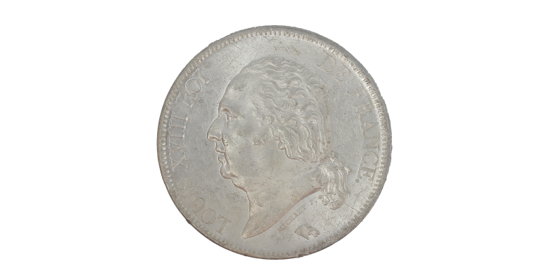 Monnaie, France, 5 Francs, Louis XVIII, Argent, 1821, Lille (W), P15200