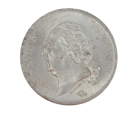 Monnaie, France, 5 Francs, Louis XVIII, Argent, 1821, Lille (W), P15203