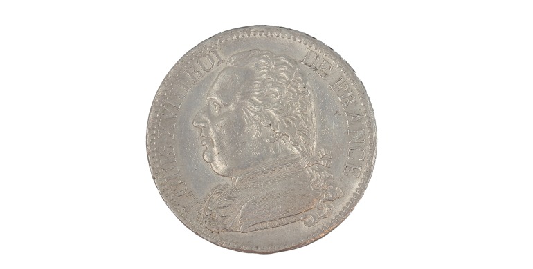 Monnaie, France, 5 Francs, Louis XVIII, Argent, 1814, Bayonne (L), P15215