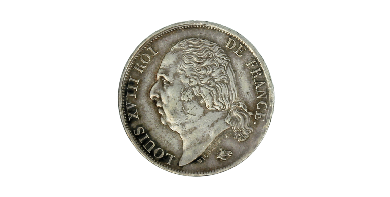Monnaie, France, 1 Franc, Louis XVIII, Argent, 1822, Paris (A), P15220