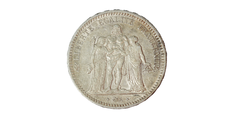Monnaie, France, 5 Francs, Hercule, IIème République, Argent, 1849, Paris (A), P15169