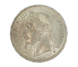 Monnaie, France, 5 Francs, Napoléon III, Argent, 1867, Strasbourg (BB), P15171