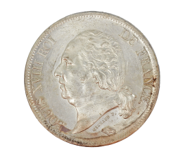 Monnaie, France, 5 Francs, Louis XVIII, Argent, 1824, Lille (W), P15194