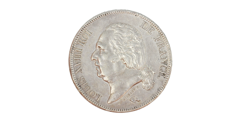 Monnaie, France, 5 Francs, Louis XVIII, Argent, 1820, Paris (A), P15206