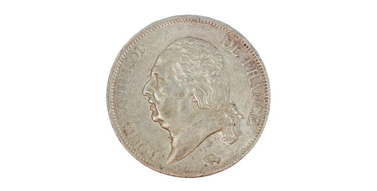 Monnaie, France, 5 Francs, Louis XVIII, Argent, 1822, Paris (A), P15211