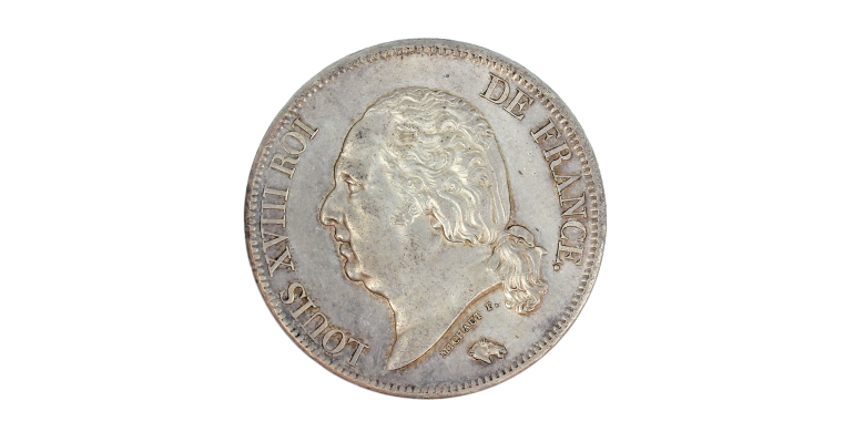 Monnaie, France, 5 Francs, Louis XVIII, Argent, 1821, Paris (A), P15229