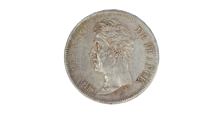 Monnaie, France, 5 Francs, Charles X, Argent, 1826, Marseille (MA), P15238