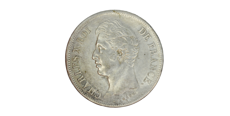 Monnaie, France, 5 Francs, Charles X, Argent, 1829, Bayonne (L), P15254