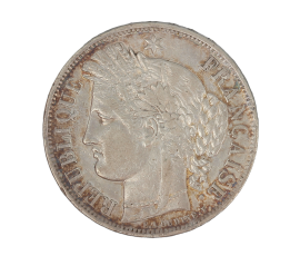 Monnaie, France, 5 Francs, Cérès, Argent, 1849, Strasbourg (BB), P15180