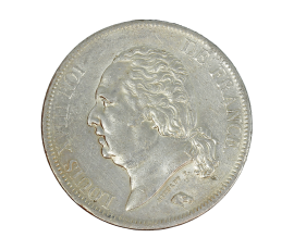 Monnaie, France, 5 Francs, Louis XVIII, Argent, 1821, Lille (W), P15231
