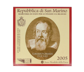 Saint Marin, 2 euro BU Galileo Galilée, 2005, C10537