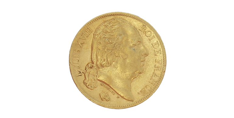 Monnaie, France, 20 Francs, Louis XVIII, Or, 1824, Paris (A),P15287