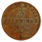 Monnaie, Prusse , 3 pfennig, Wilhelm I, Cuivre, 1867, Berlin (A), P11395