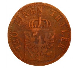 Monnaie, Prusse , 3 pfennig, Wilhelm I, Cuivre, 1867, Bayreuth (B), P11396