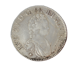 Monnaie, France, Ecu Vertugadin, Louis XV, 1716, Argent, Amiens (X), P15336