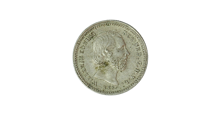 Monnaie, Pays-Bas, 5 cents, Willem III, 1850, Argent, Utrecht, P15349