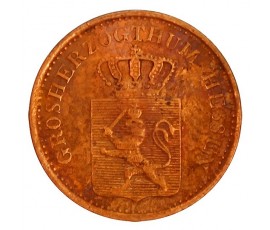 Monnaie, Hesse Darmstadt, 1 pfennig, Ludwig III, Cuivre, 1869,, P11397