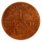 Monnaie, Hesse Darmstadt, 1 pfennig, Ludwig III, Cuivre, 1869,, P11397