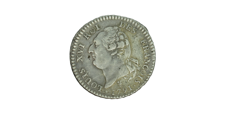Monnaie, France, 15 Sols, Louis XVI, Argent, 1791, Limoges (I), P15385