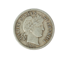 Monnaie, Etats-Unis, 1 dime, 1914, Argent, Denver (D), P15392