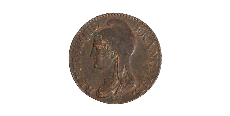 Monnaie, France, 5 centimes, Directoire, Cuivre, An 4, Paris (A), P15393