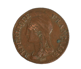 Monnaie, France, 5 centimes, Directoire, Cuivre, An 4, Paris (A), P15395