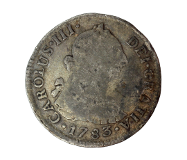 Monnaie, Mexique - Colonie Espagnole, 2 Reales, Charles III, Argent, 1783, P15413