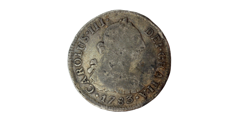 Monnaie, Mexique - Colonie Espagnole, 2 Reales, Charles III, Argent, 1783, P15413