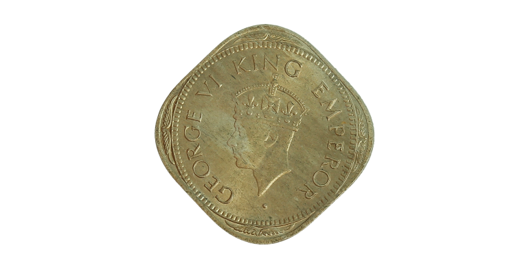 Monnaie, Inde Britannique, 2 Annas, George V, 1946, Cupro-nickel, Calcutta, P15442