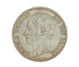 Monnaie, Belgique, 5 Francs, Léopold Ier, 1851, Argent, P15447