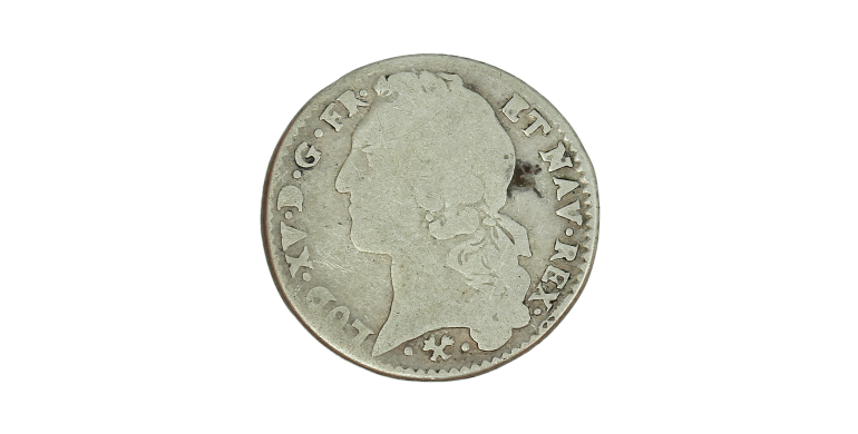 Monnaie, France, 1/5 Ecu au bandeau, Louis XV, 1766, Argent, Bayonne (L), P15454