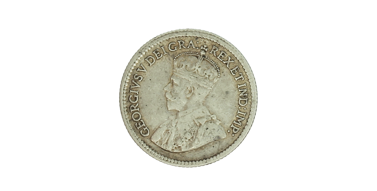 Monnaie, Canada, 5 Cents, George V, 1912, Argent, Londres, P15466