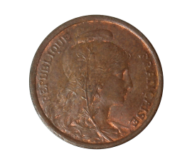 Monnaie, France, 2 Centimes Daniel Dupuis, IIIème République, 1911, Bronze, P15500