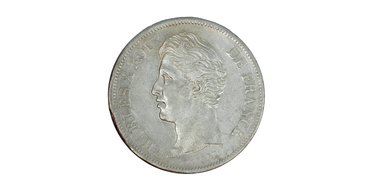 Monnaie, France, 5 Francs, Charles X, Argent, 1826, Marseille (MA), P15243